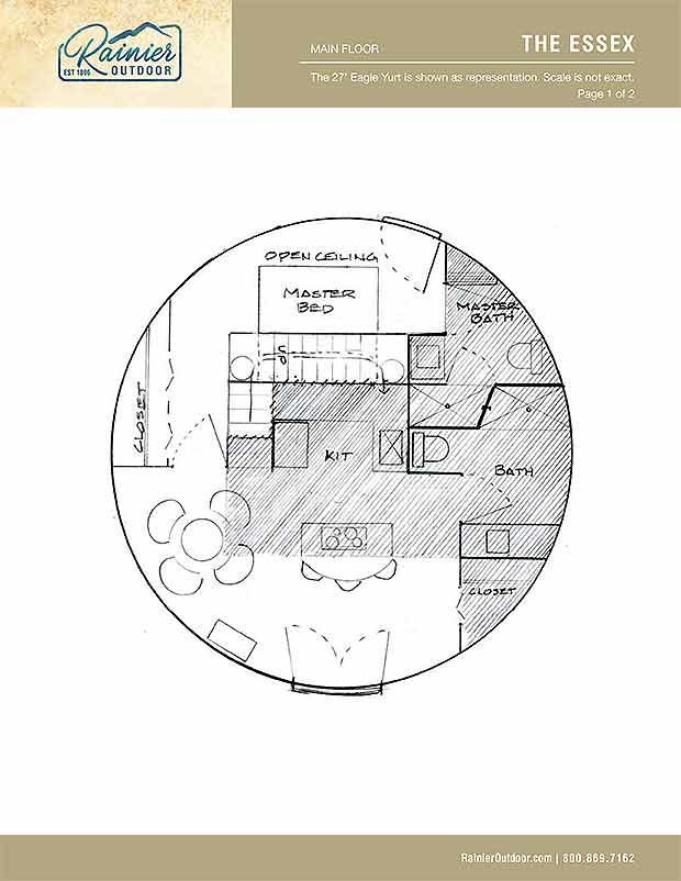 Yurt Floor Plans Rainier Outdoor