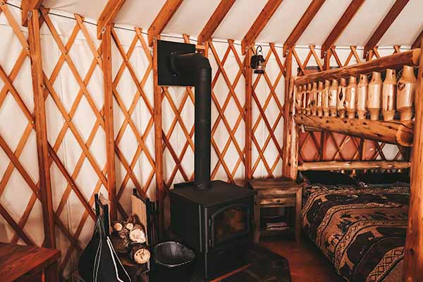 Link to heating your yurt for the winter blog post