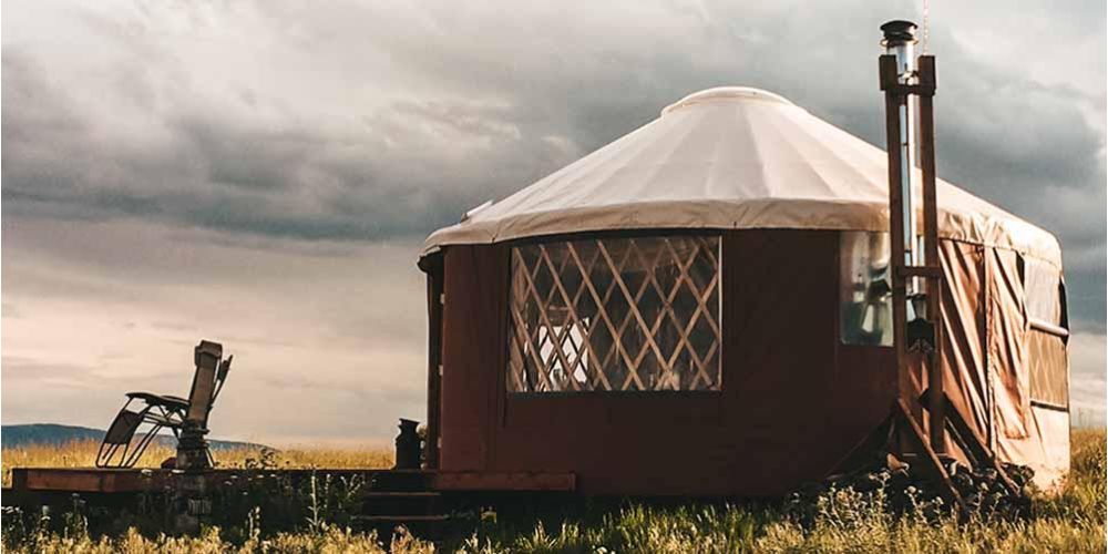 yurt survives forest fire
