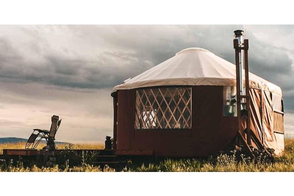 yurt survives forest fire