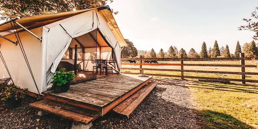 glamping cottages