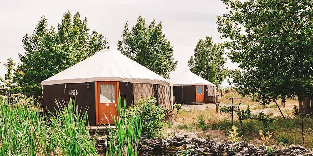glamping yurts