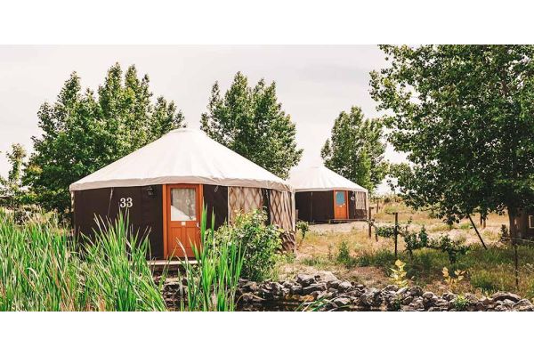 glamping yurts