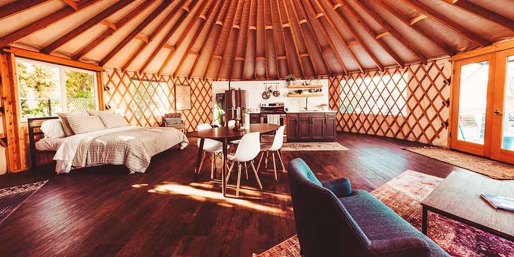 yurt interior flooring