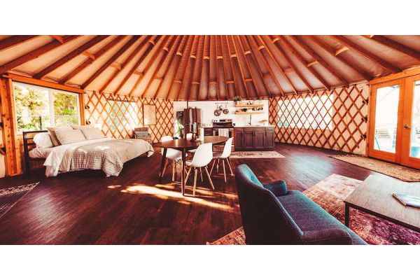 yurt interior flooring