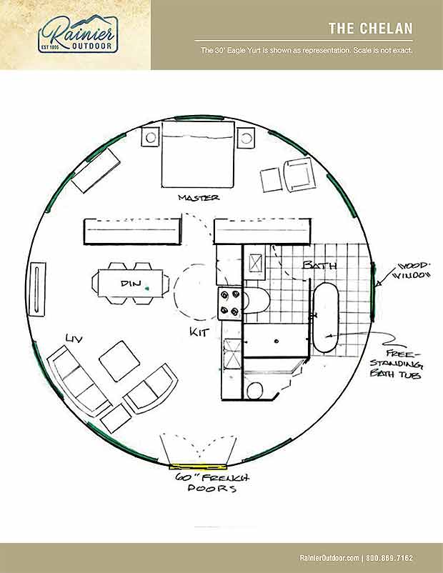 Yurt Floor Plans | Rainier Outdoor