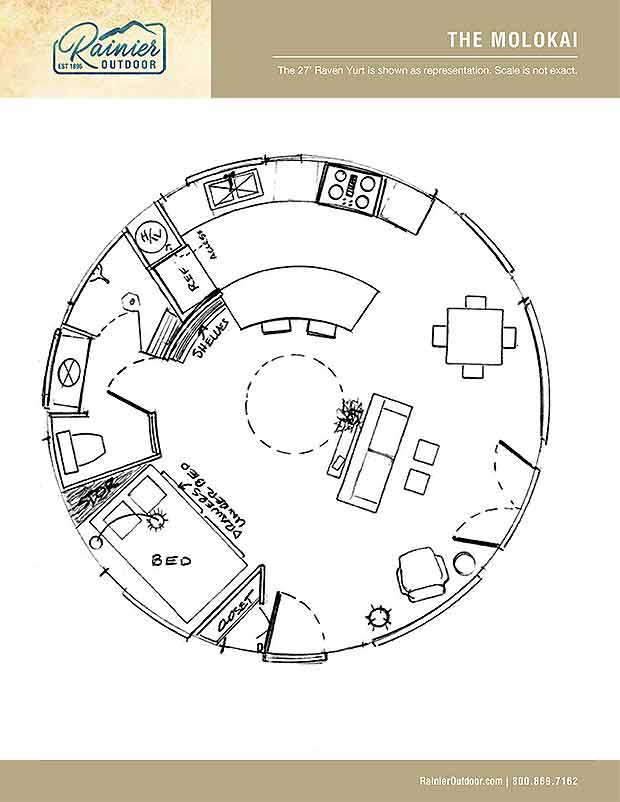 Yurt Floor Plans | Rainier Outdoor