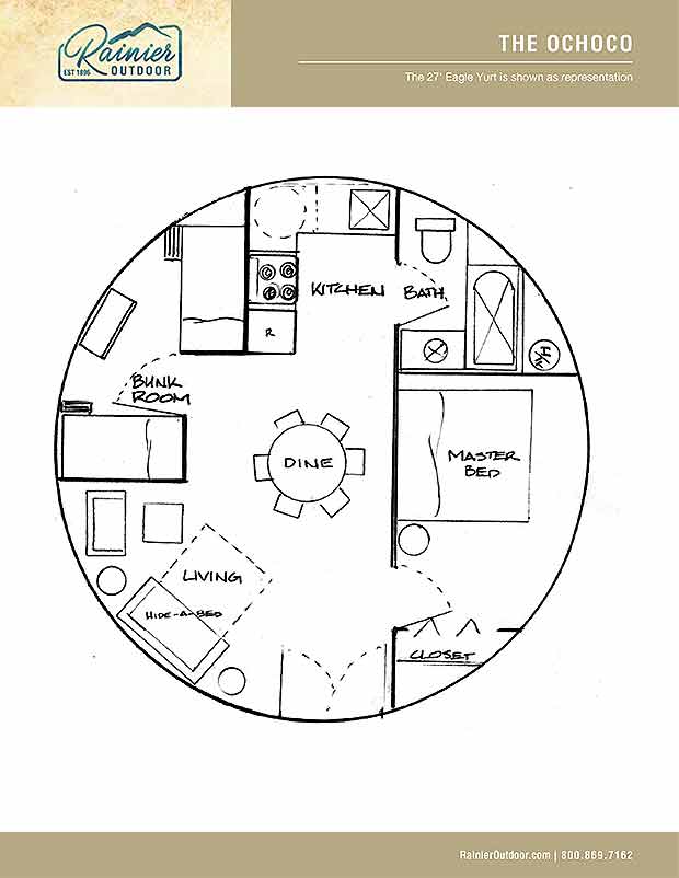 Yurt Floor Plans | Rainier Outdoor