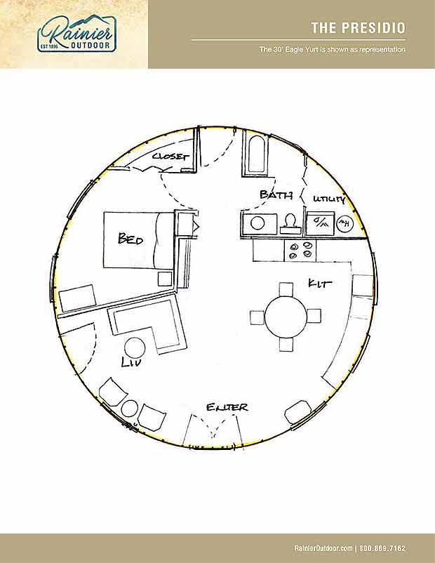 Yurt Floor Plans | Rainier Outdoor