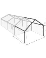 Wall tent porch frame extension