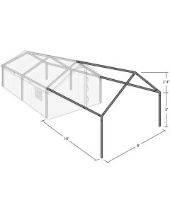 Wall tent cook shack frame extension