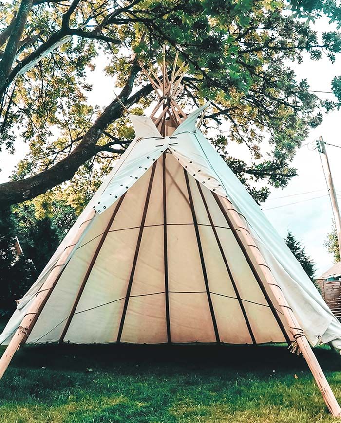 Teepee for Kids Customized From Cotton Forest Animals, Teepee Tent